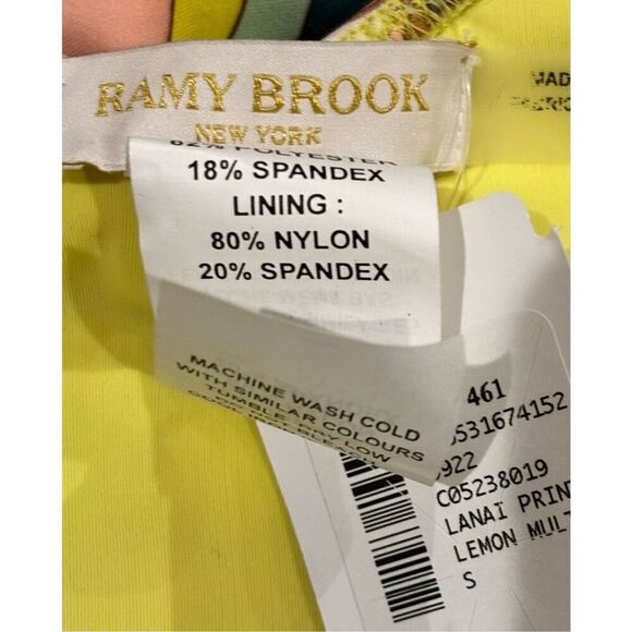 RAMY BROOK Kailey Floral One Piece Swimsuit in Lemon Multi NWT Size Small - Picture 9 of 12